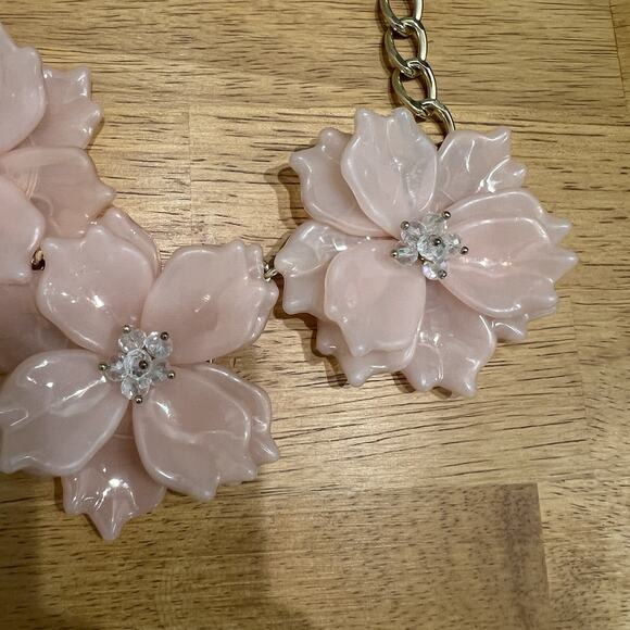 Lot Of Three Necklaces, Flowers, Stone, Chunky, Costume Jewelry Colorful - Picture 10 of 10